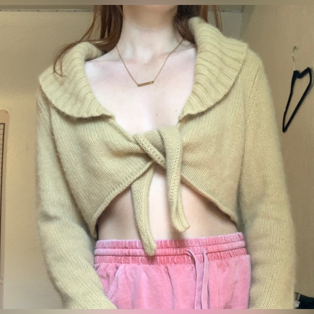 INC International Concepts Angora Beige Cardigan